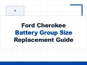 Ford Cherokee Battery Group Size Replacement Guide